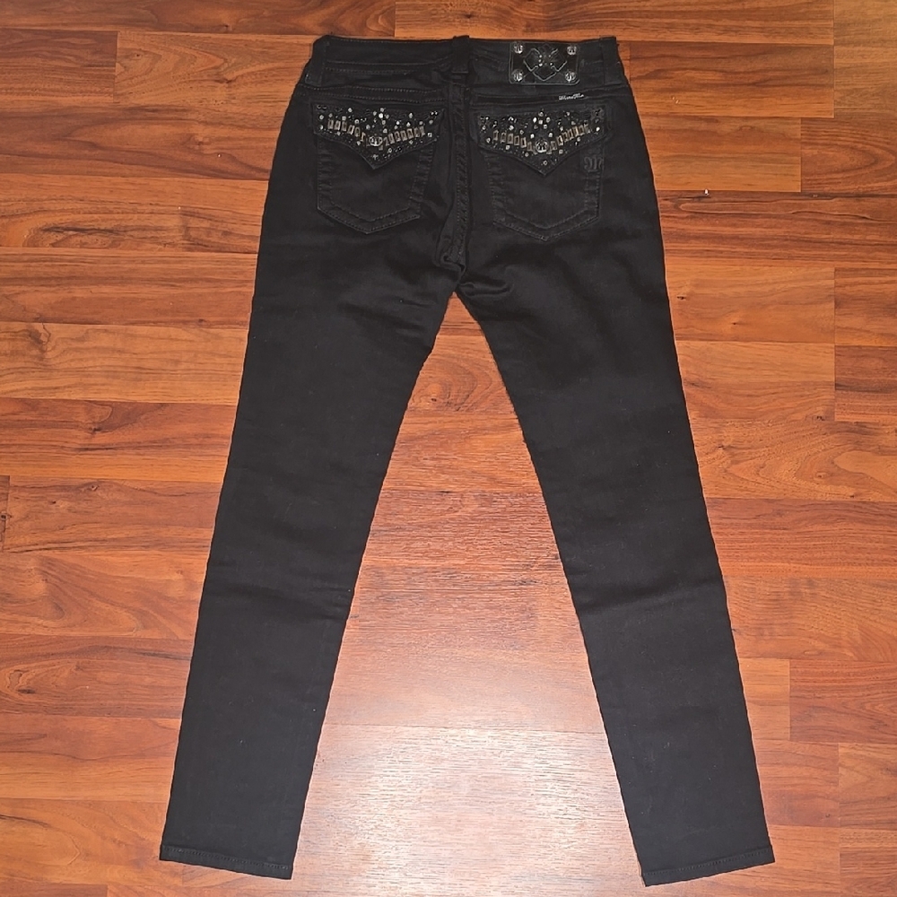 Miss Me Black Embellished Skinny Jeans